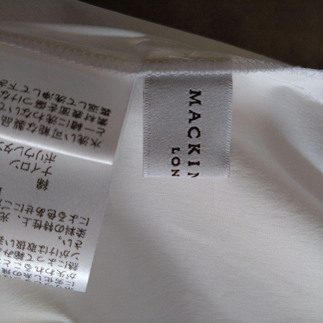 美品✨️マッキントッシュロンドン ストレッチ シャツブラウス フリル 白