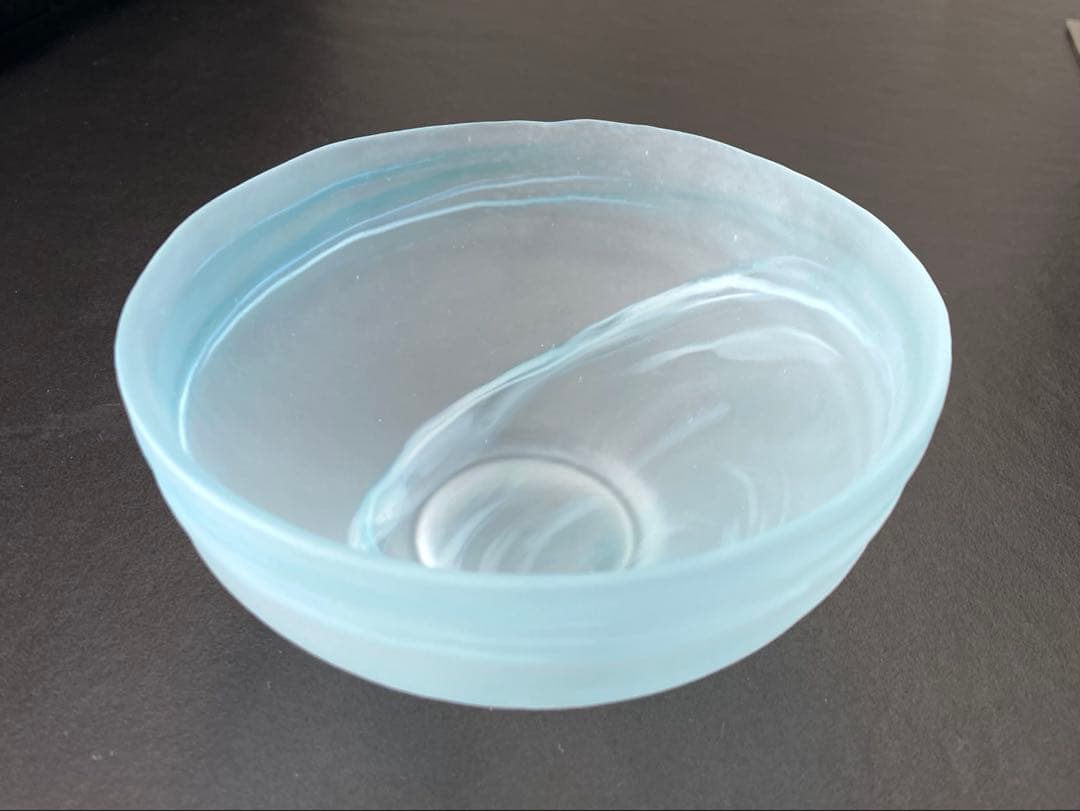 【新品】京都 宇治丸久小山園 抹茶茶碗 すりガラス 緑渦雲 青渦雲 2個セット