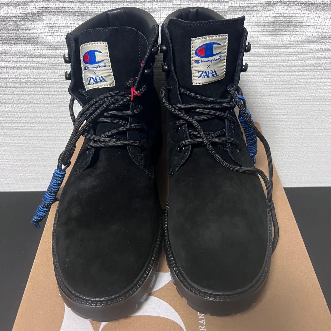 Champion ×ZARAレースアップレザーブーツ　27.5cm