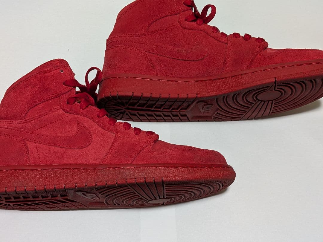 や*ま様 ナイキ エアージョーダン レッド スエード ハイカットシューズ