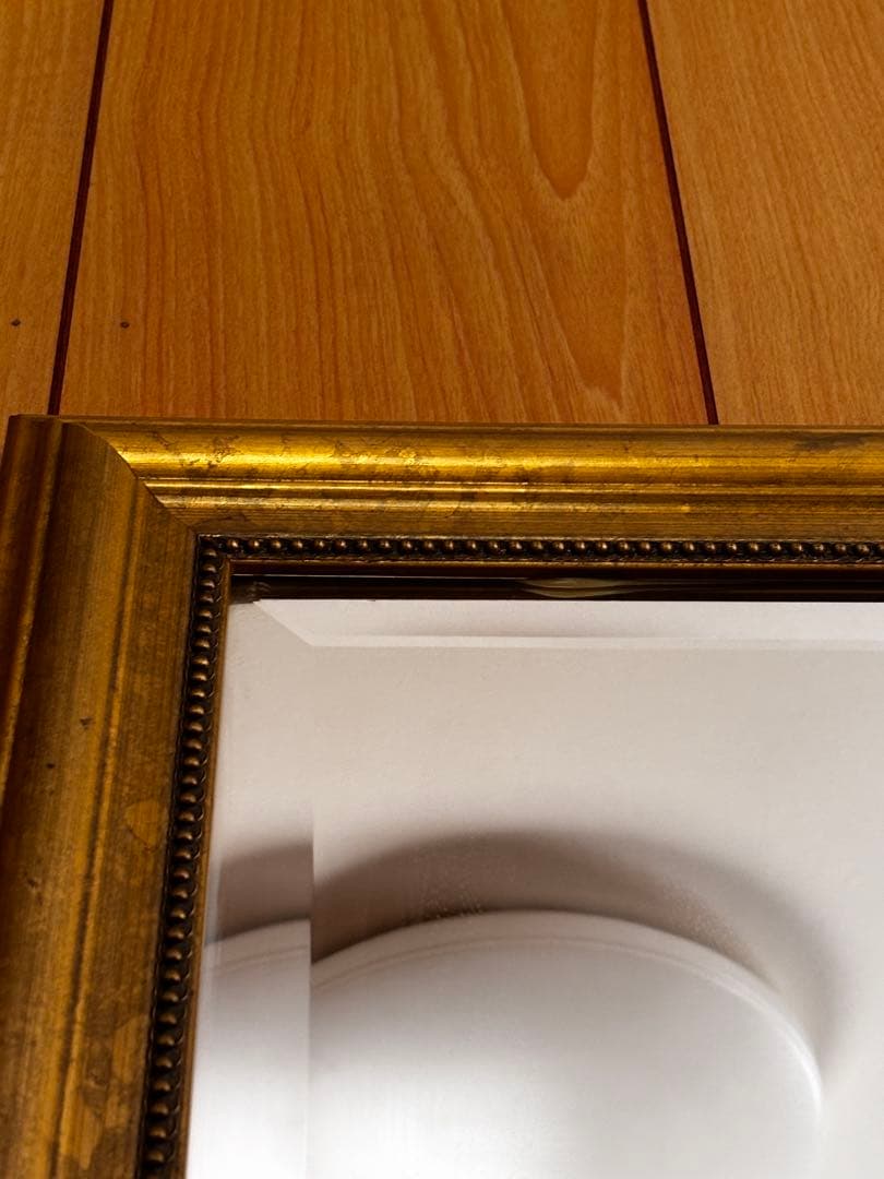 IKEA 廃盤 LEVANGER アンティーク ミラー ゴールド 姿見