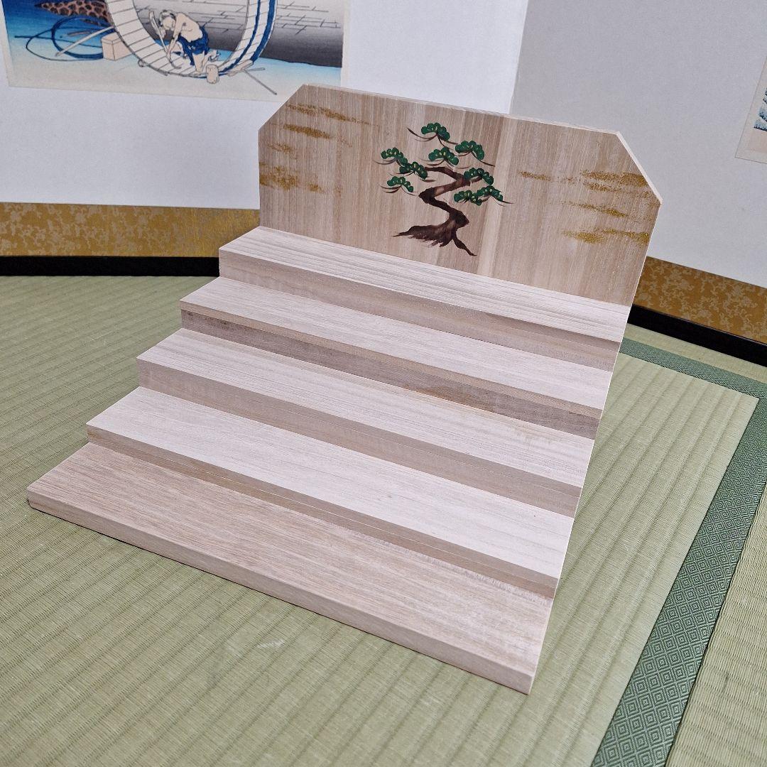 年代物木目込みお雛様、15人雛飾り、雛段新品、段飾りお雛様