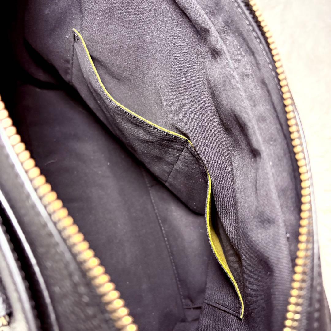 極美品★ポールスミス ブリーフケース マルチストライプ シボ革