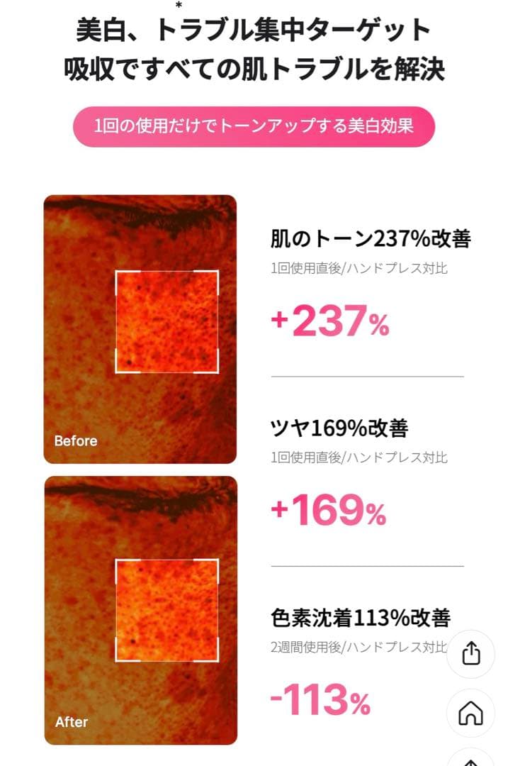 【1回使用】メディキューブ AGE-R ブースタープロミニ パック4枚付き