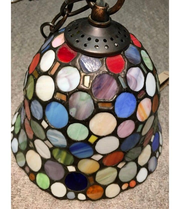 カラフル ステンドグラス ペンダントライト ステンドグラス　アンティーク