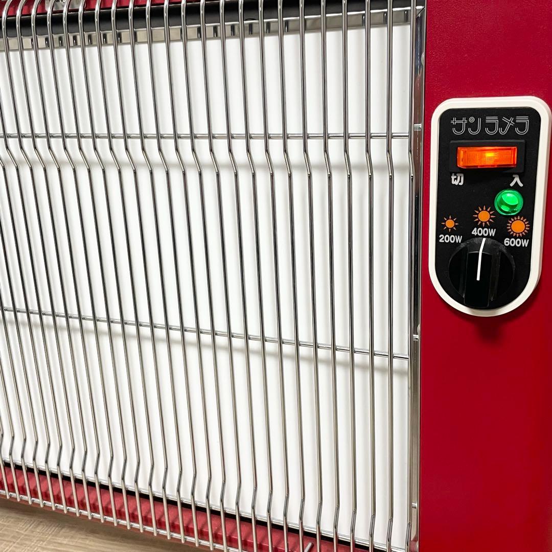 ★美品★ サンラメラ 遠赤外線 パネルヒーター 600W型 （062） レッド
