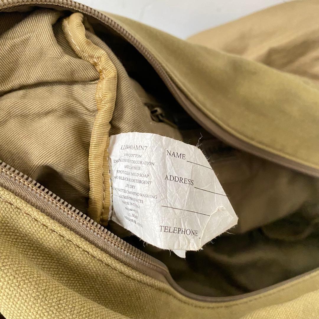 00s L.L.BEAN エルエルビーン　ショルダーバッグ　カバン　レザー　鞄