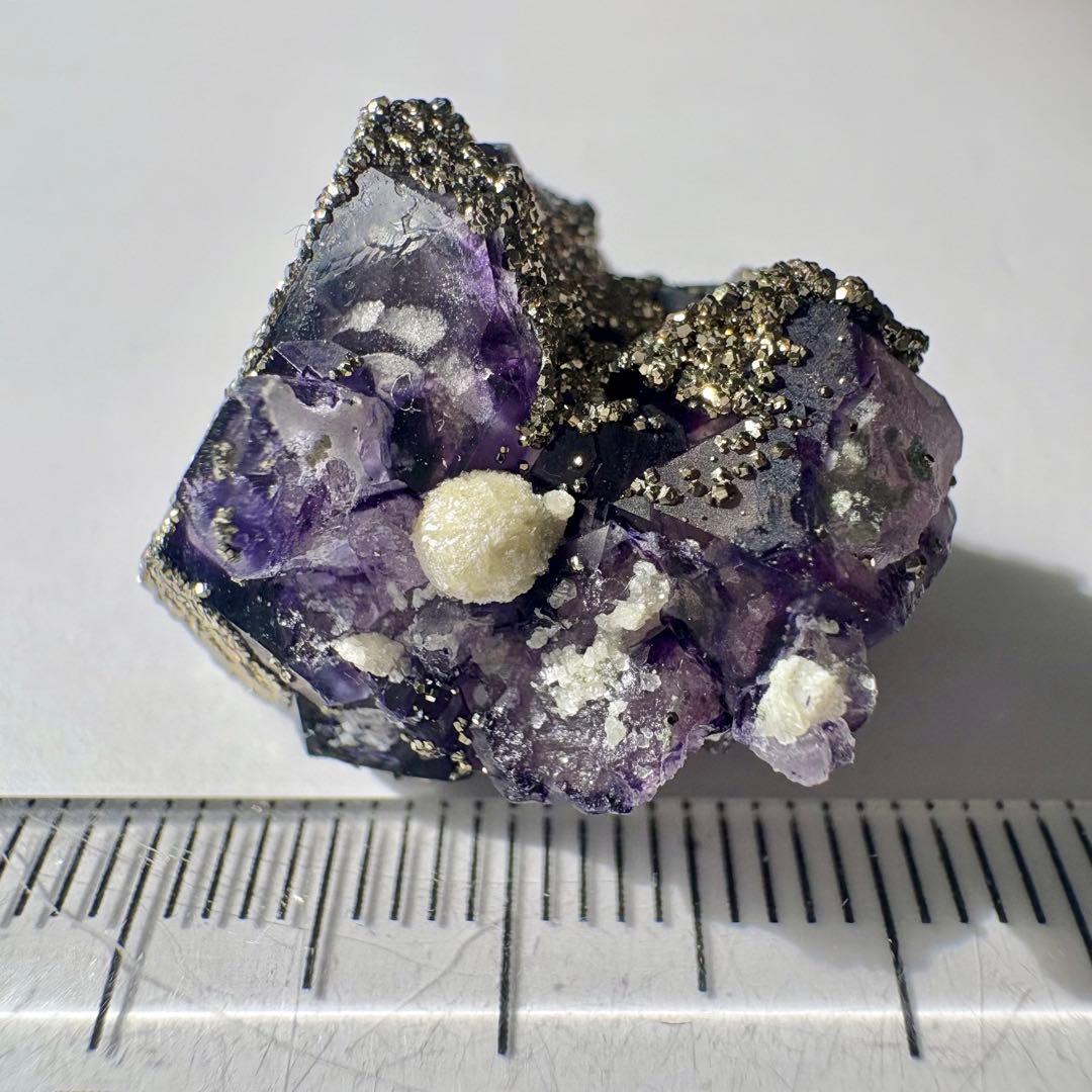 522 中国 内モンゴル産 レアタイプ フローライト&パイライト