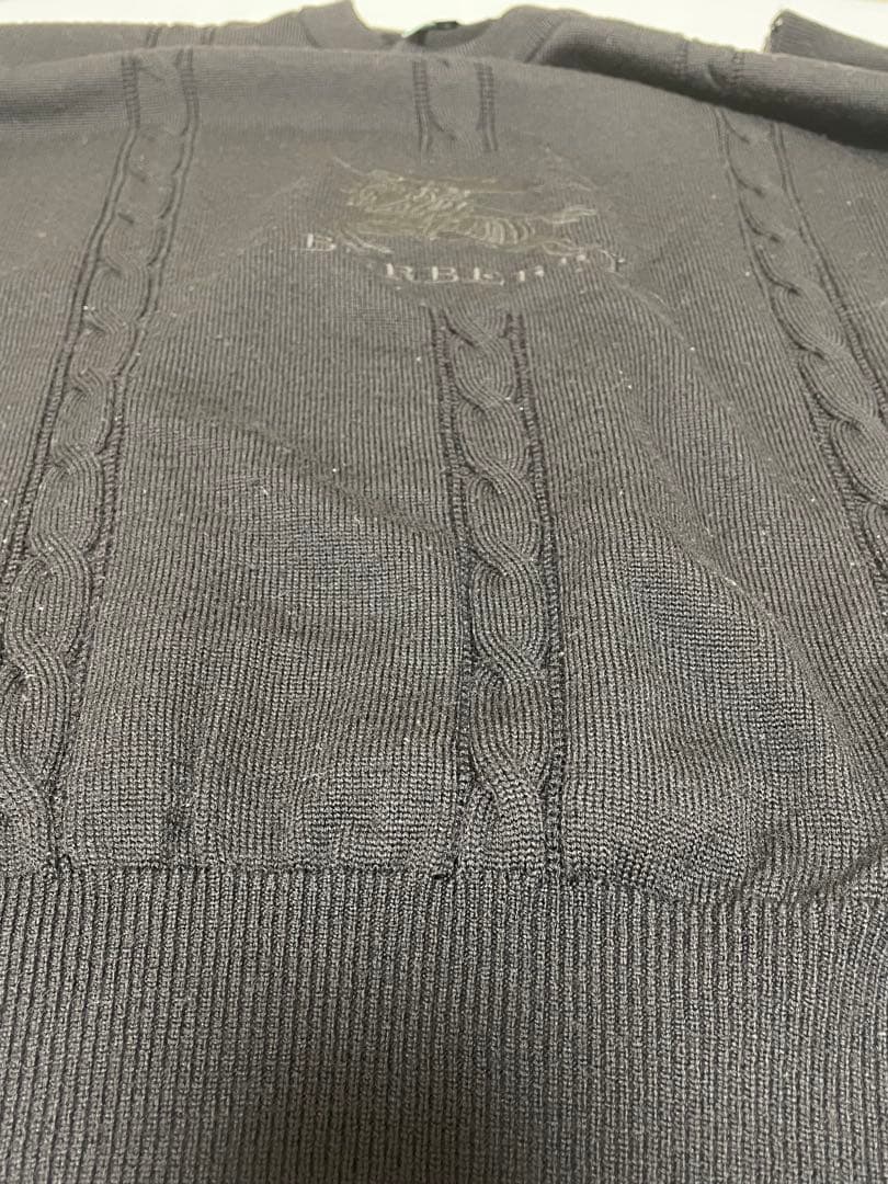 【ヴィンテージ】Burberry GOLFブラック クルーネックセーター