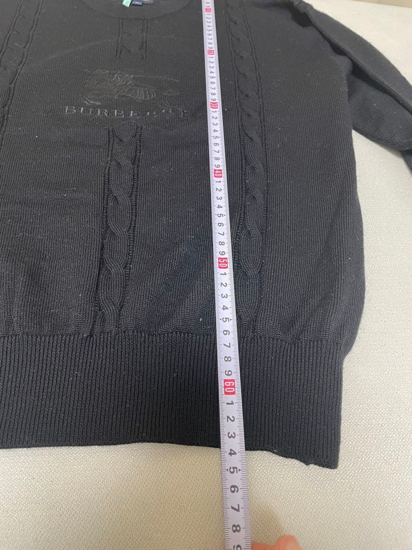 【ヴィンテージ】Burberry GOLFブラック クルーネックセーター