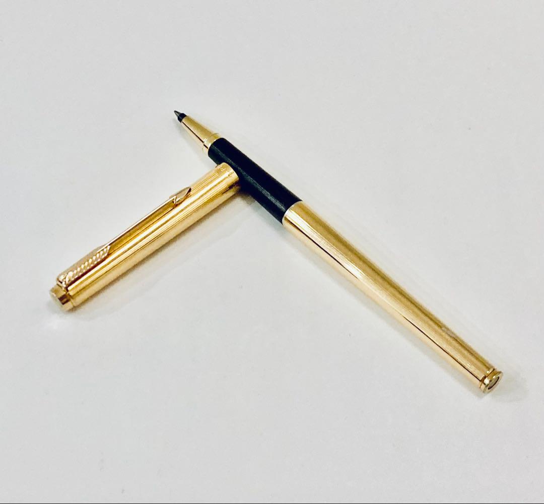 レア◆パーカー 75インシグニア 高級ボールペン USA製 ゴールド 14金張り