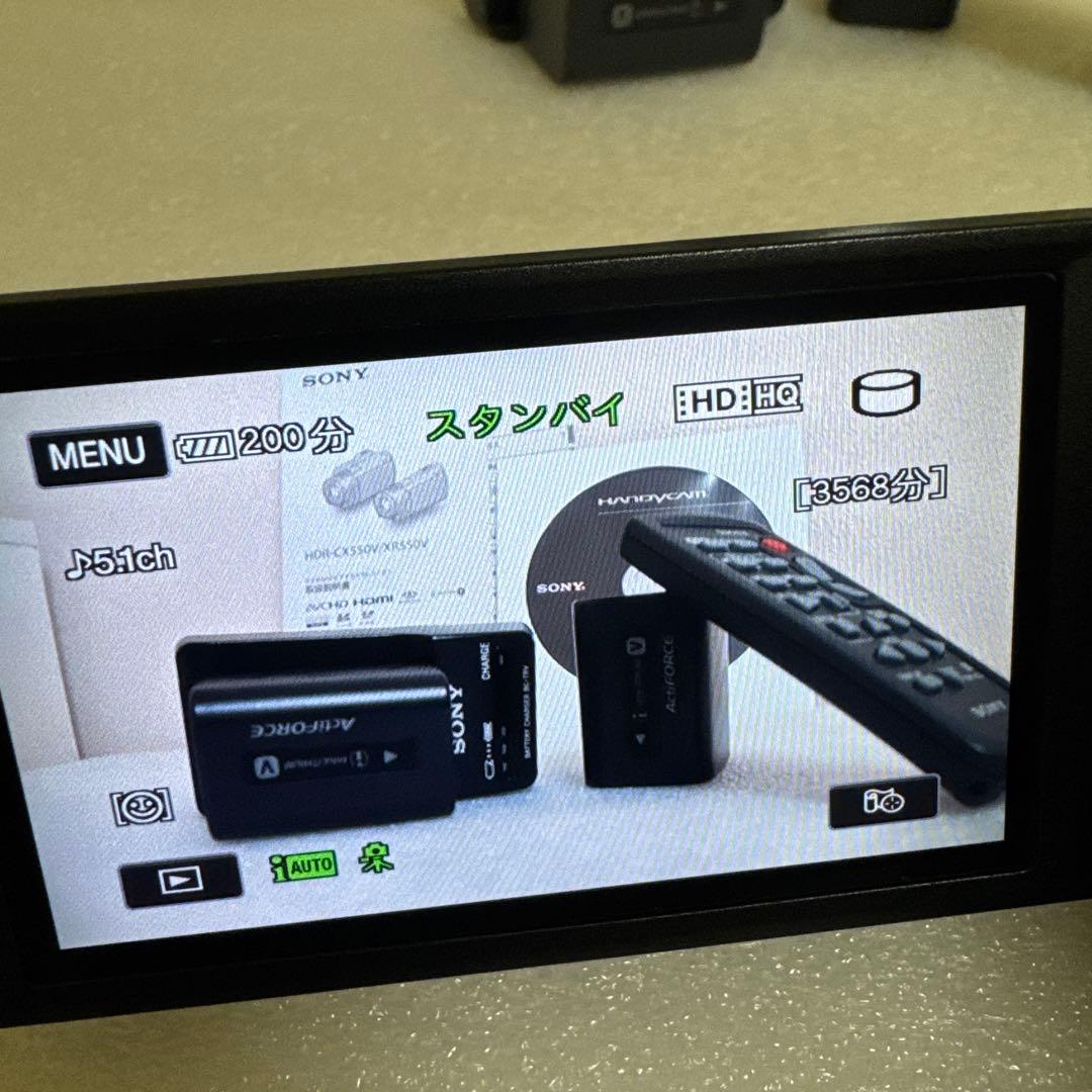 ビデオカメラ Handycam HDR-XR550V