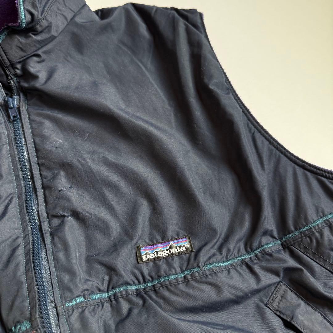 90's USA製 patagonia パタゴニア シェルドシンチラベスト XL