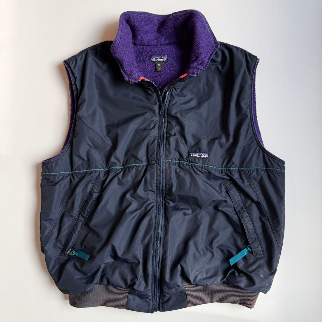 90's USA製 patagonia パタゴニア シェルドシンチラベスト XL