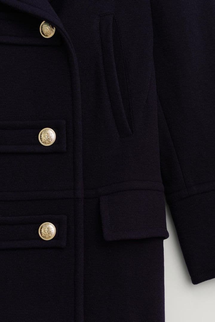 【新品タグ付き】ZARA ウールブレンドダブルブレスト仕様コート XS