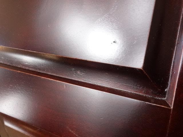 北海道民芸家具　ＨＭ８００ビューロー　ライティング　 再塗装済　ＵＳＥＤ