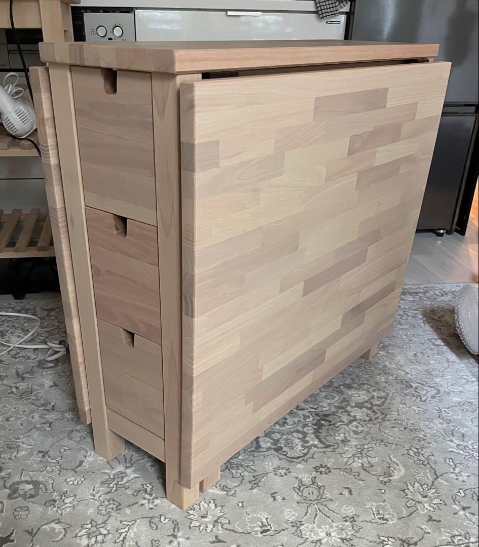 IKEA NORDEN ノールデン ゲートレッグテーブル, バーチ