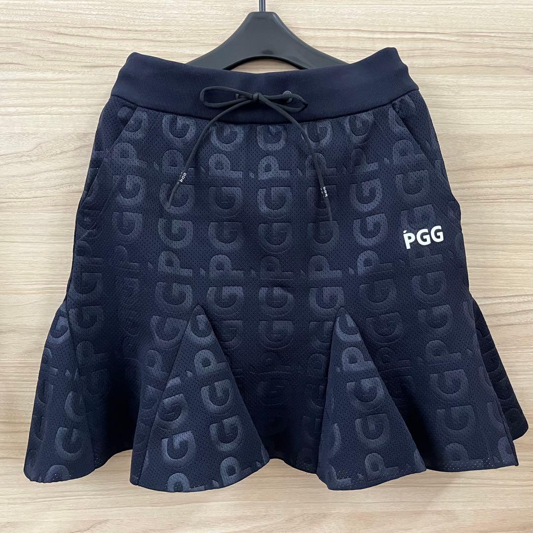 美品★70,400円 PGG パーリーゲイツ 上下2枚セットアップ ネイビー1