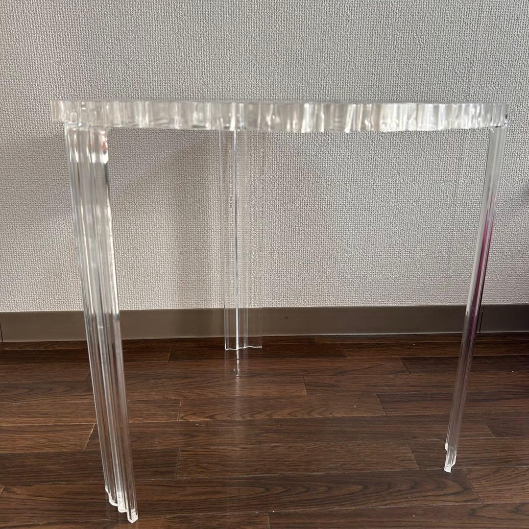Kartell T-Table ハイ クリスタル