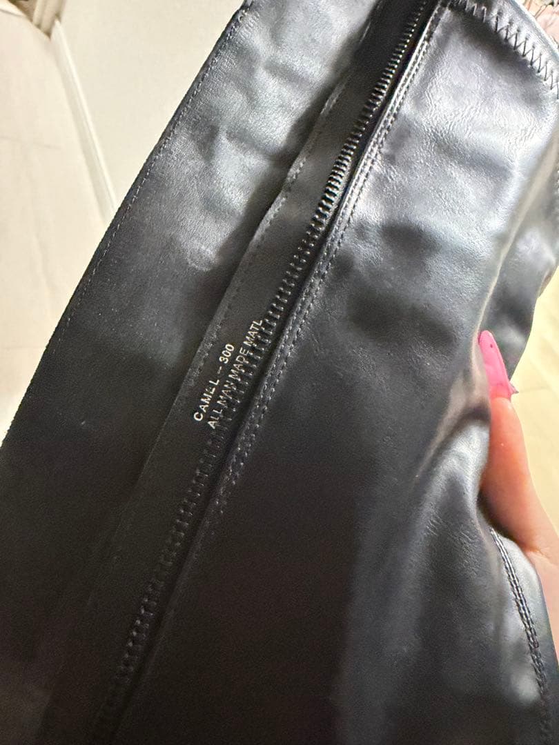 Demonia 厚底ニーハイブーツ ブラック