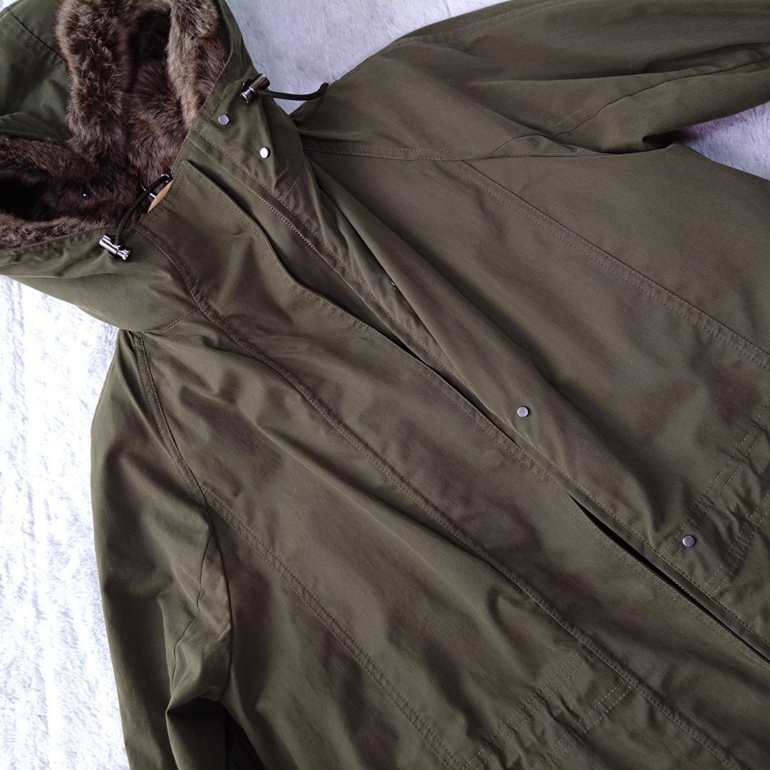 マッキントッシュ モッズコート 裏地総ファー イタリア製 ライナー 34 カーキ