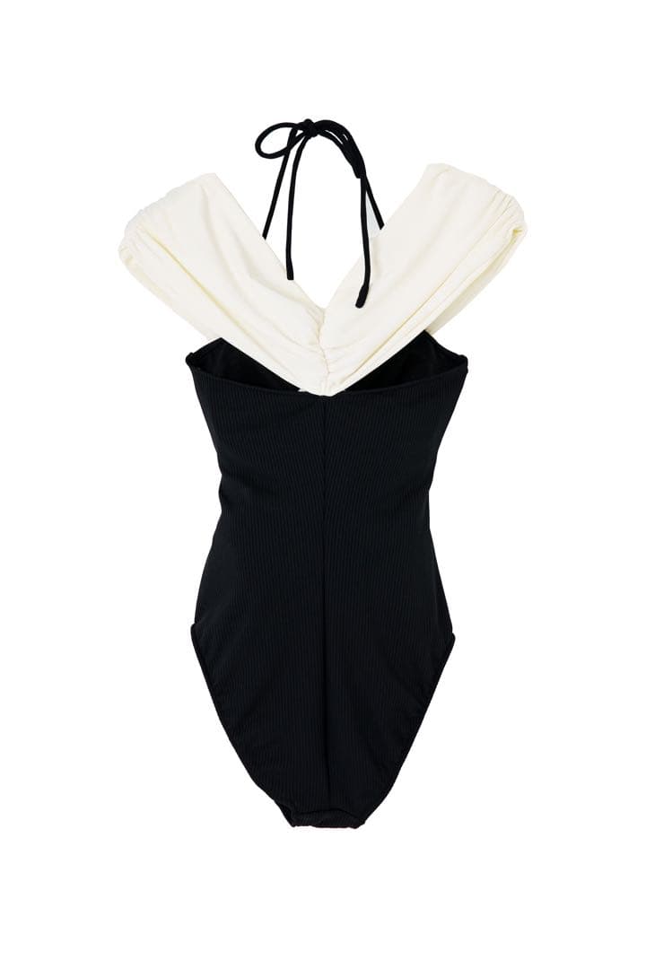 新品herlipto 2Way Cut-Out Ribbed Swimwear