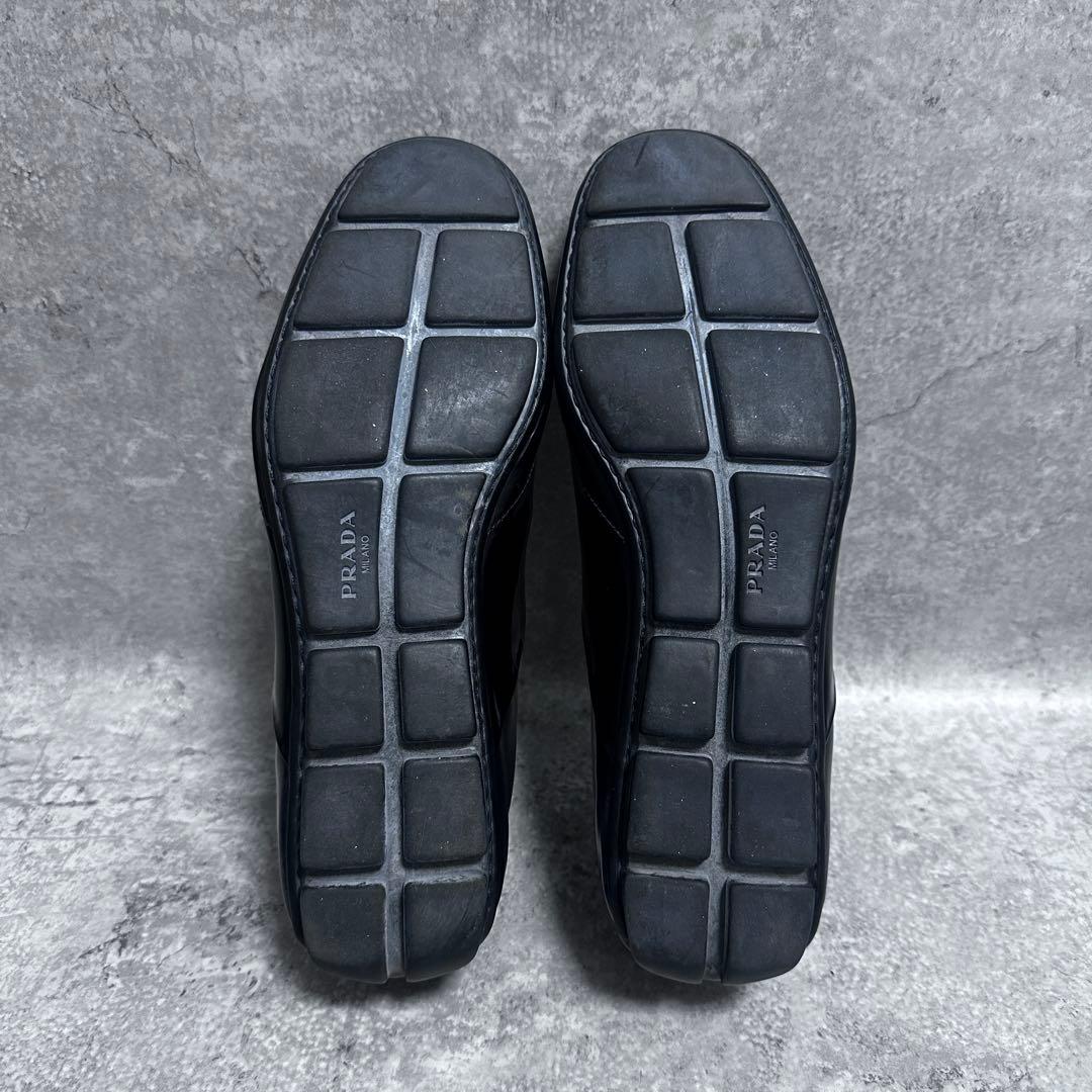 靴 00s PRADA archive leather driving shoes