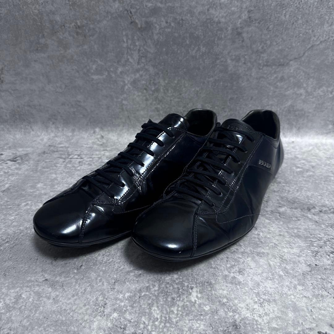 靴 00s PRADA archive leather driving shoes