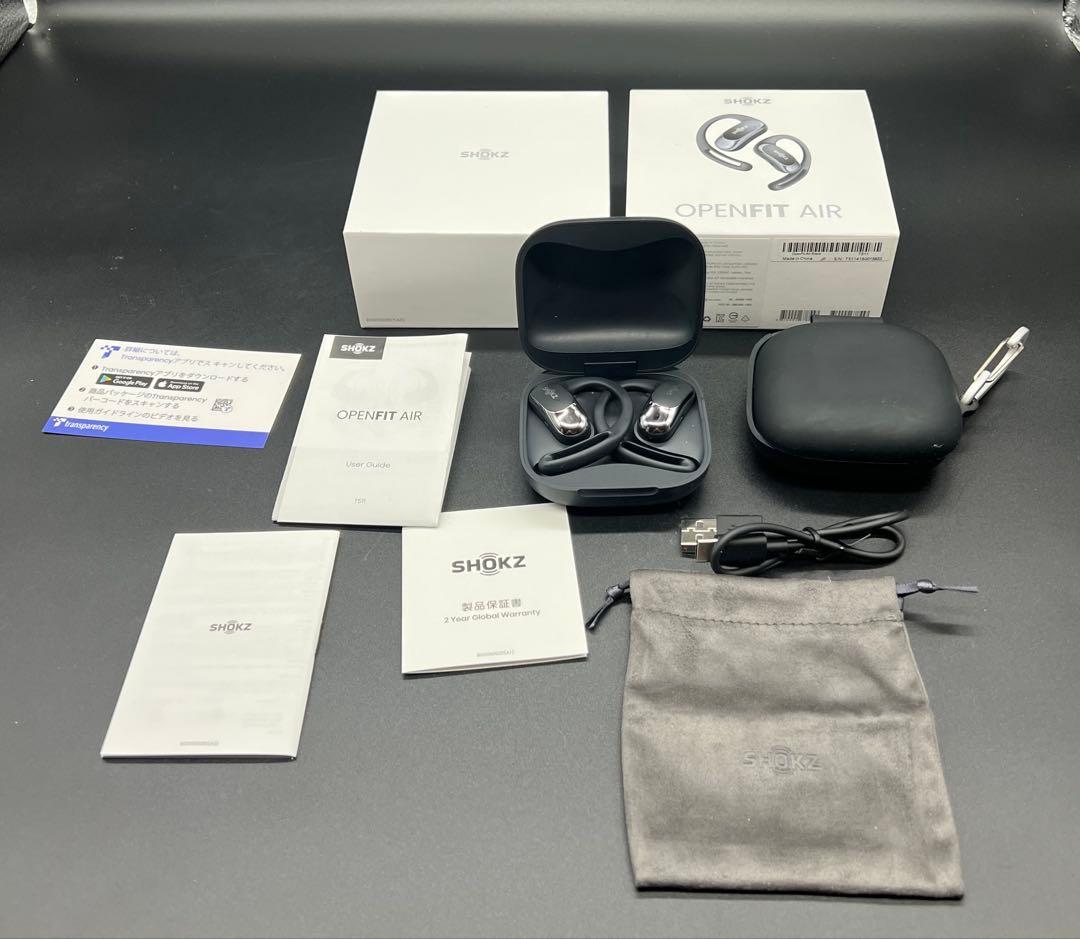 SHOKZ OPENFIT AIR ブラック　おまけ付き