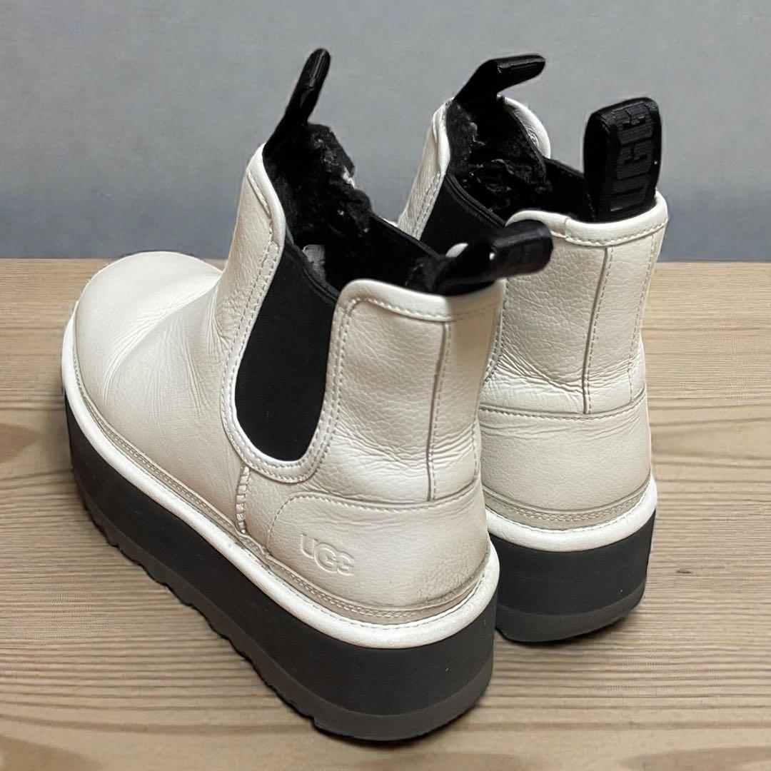 靴 UGG NEUMEL PLATFORM CHELSEABOOT WHITE 24