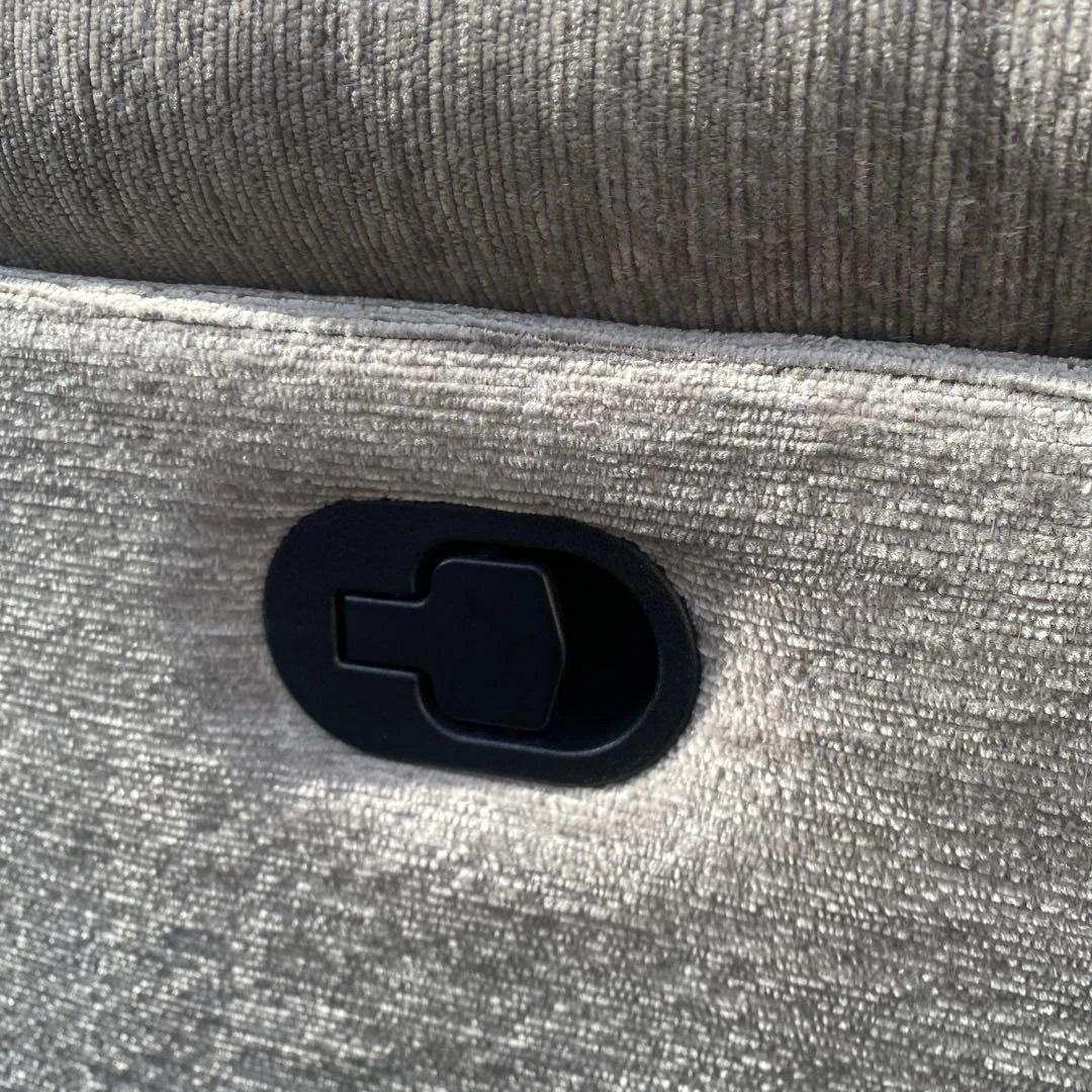 値下げしました　グレーのリクライニングソファ　ゆりかご　ロッキングチェア