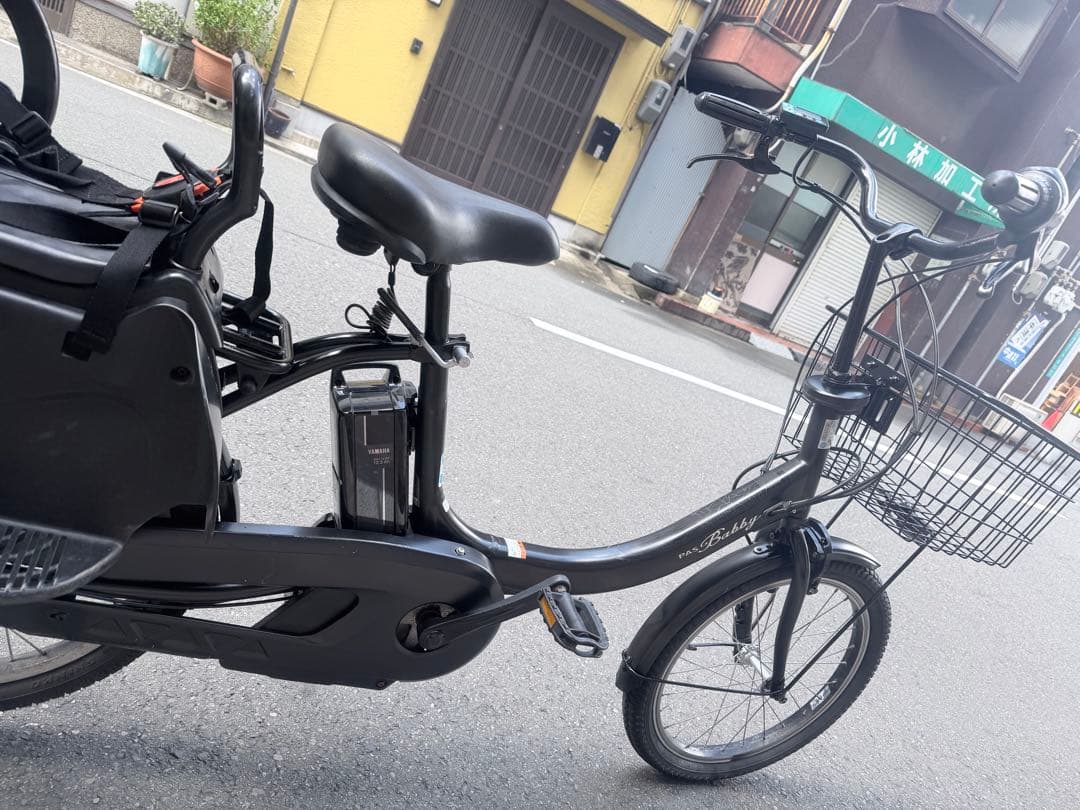 大阪府　子供乗せ　ヤマハ　 電動アシスト自転車 チャイルドシート付き
