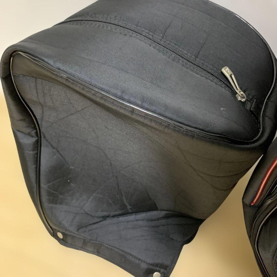 le coq sportif キャディバッグ 黒/赤/白