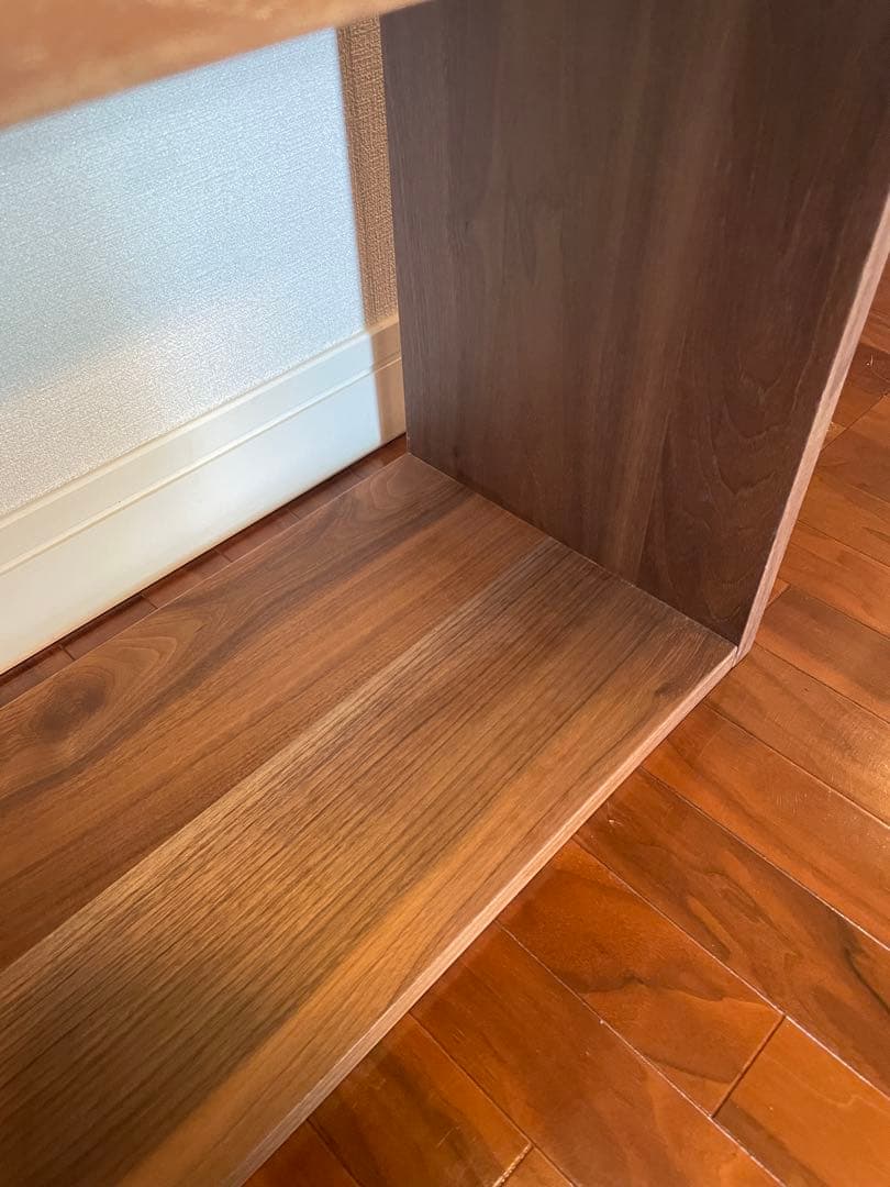 MUJI 無印 スタッキングシェルフ ワイド ２段 ウォールナット　中古品