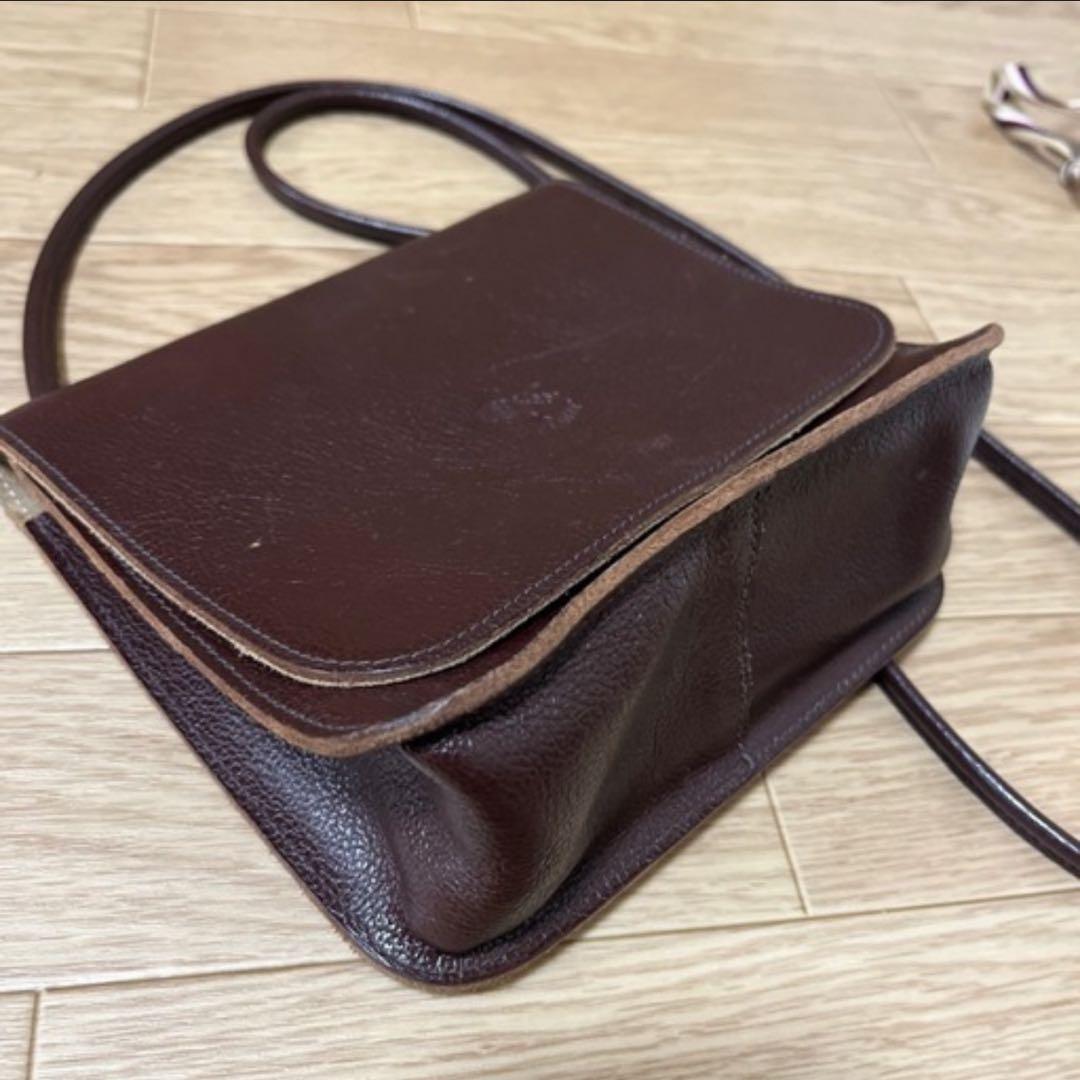 IL BISONTE ショルダーバッグ ブラウン　クロスボディーバッグ