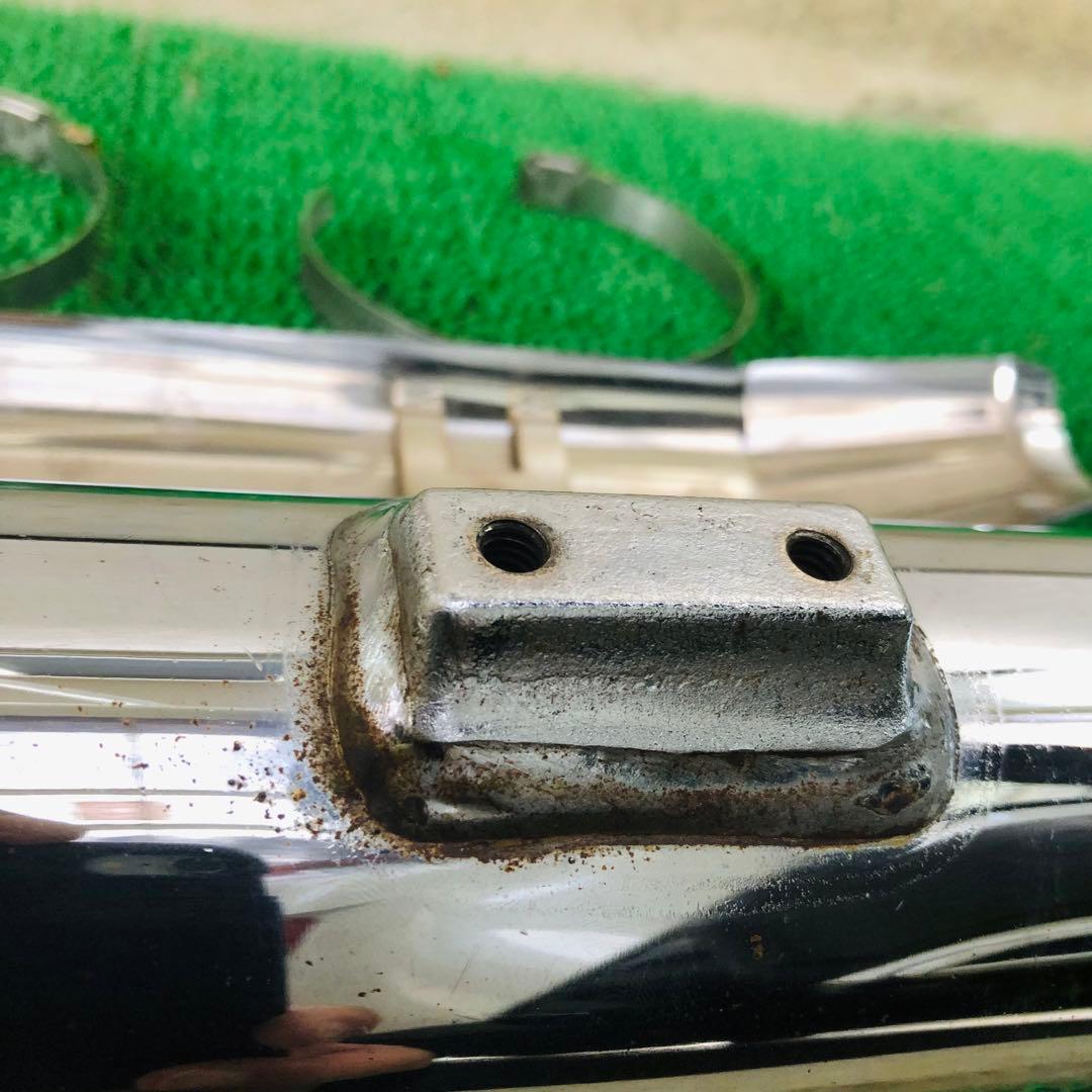 スクリーミンイーグル ハーレーFLSTF スリップオンマフラー クローム