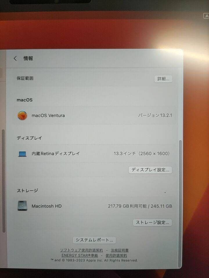 M1チップ搭載 Apple MacBook Air 本体 美品