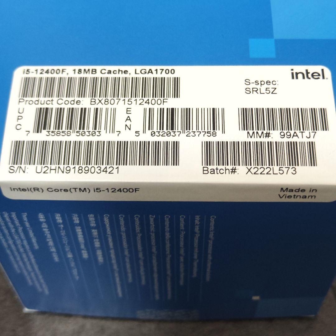CPU Intel Core i5-12400F