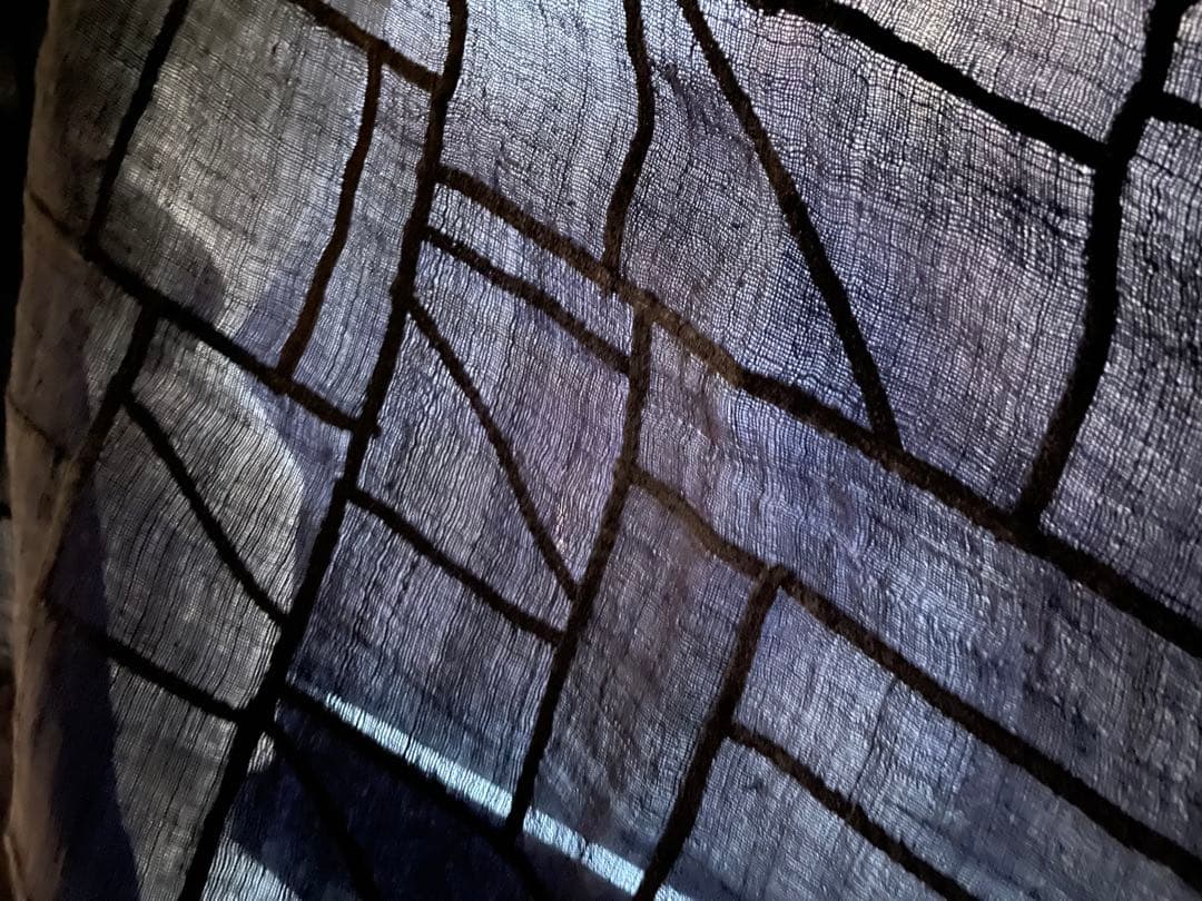 ポシャギ 韓国パッチワーク ヴィンテージ 1950s 紺 105 ×107