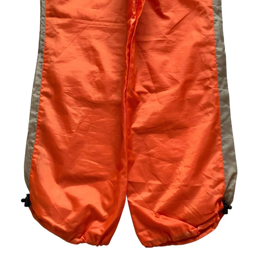 美品90s OLD PUMA オレンジナイロンセットアップ上下 B系HIPHOP