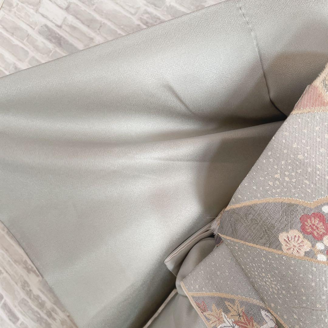 訪問着　フルセット　梅と松　金糸　刺繍　パールトーン加工　入学式　卒業式　I6