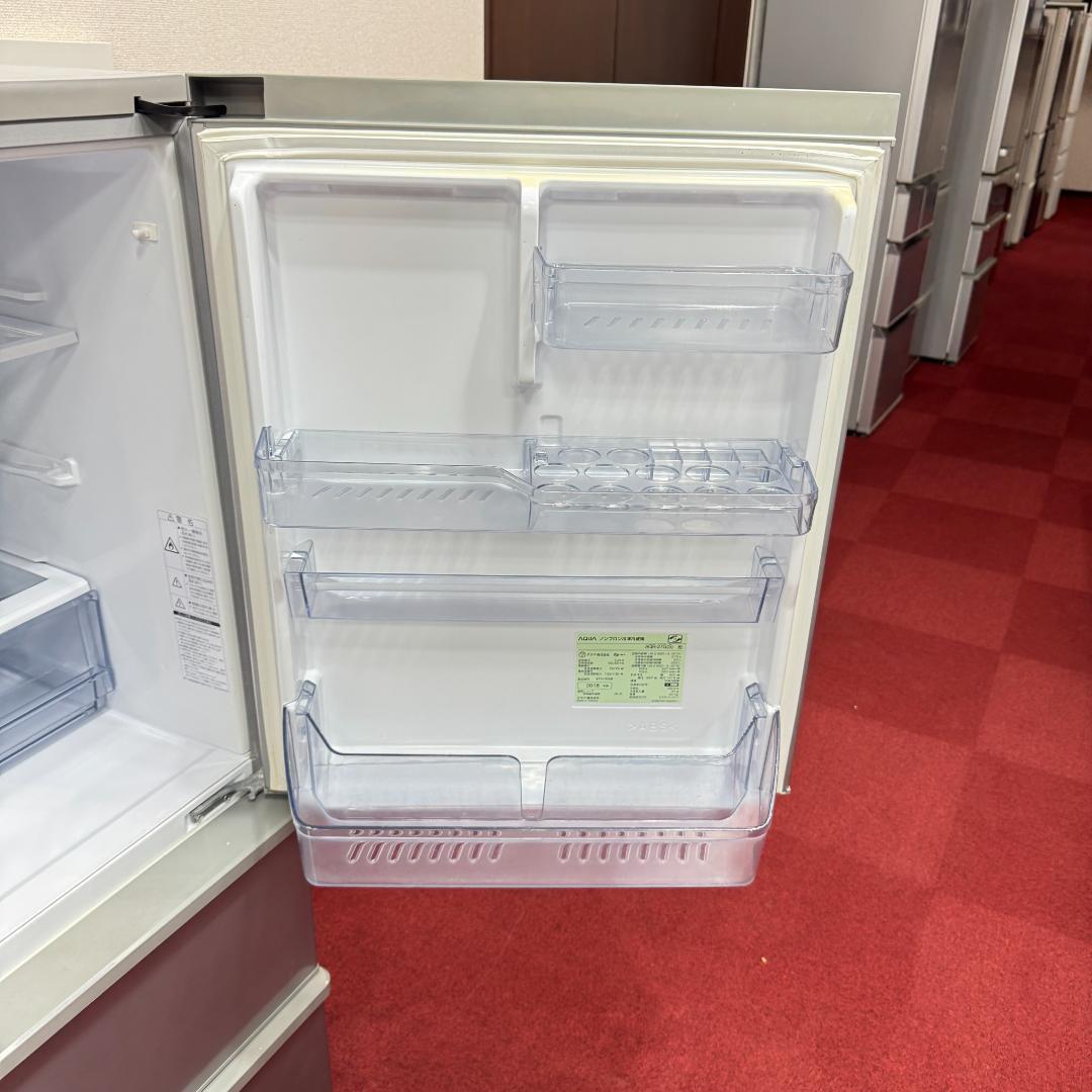 都内23区配送無料　美品AQUA 3ドア冷蔵庫 272L　 2018年製