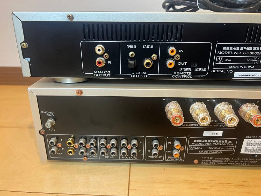 Marantz アンプ PM6100/F1N CDプレーヤー CD6000F
