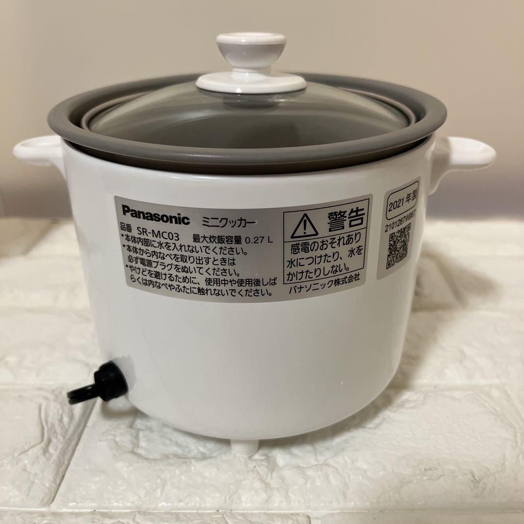 Panasonic 炊飯器 SR-MC03 ホワイト