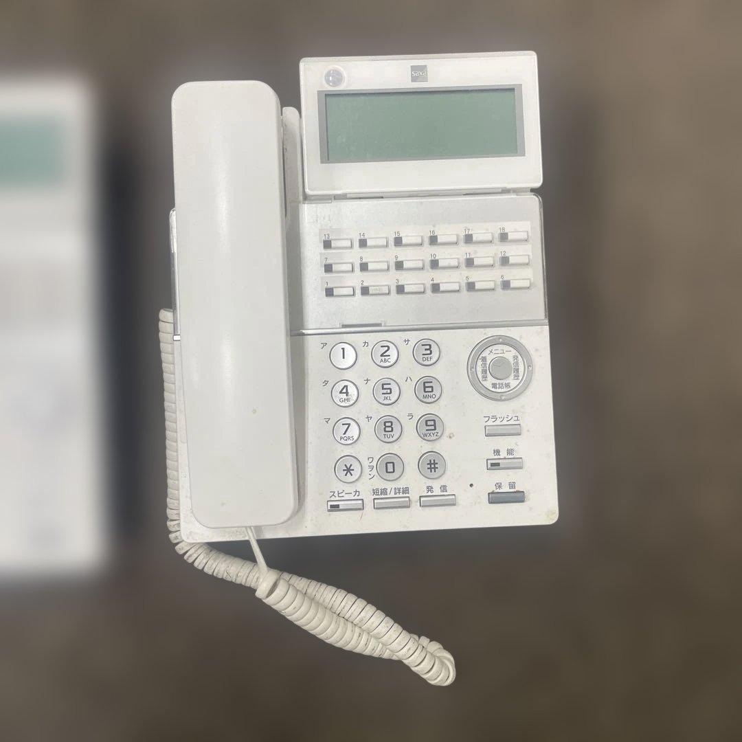 5台　Saxaサクサ ビジネスフォン TD810(W) 18ボタン多機能電話機