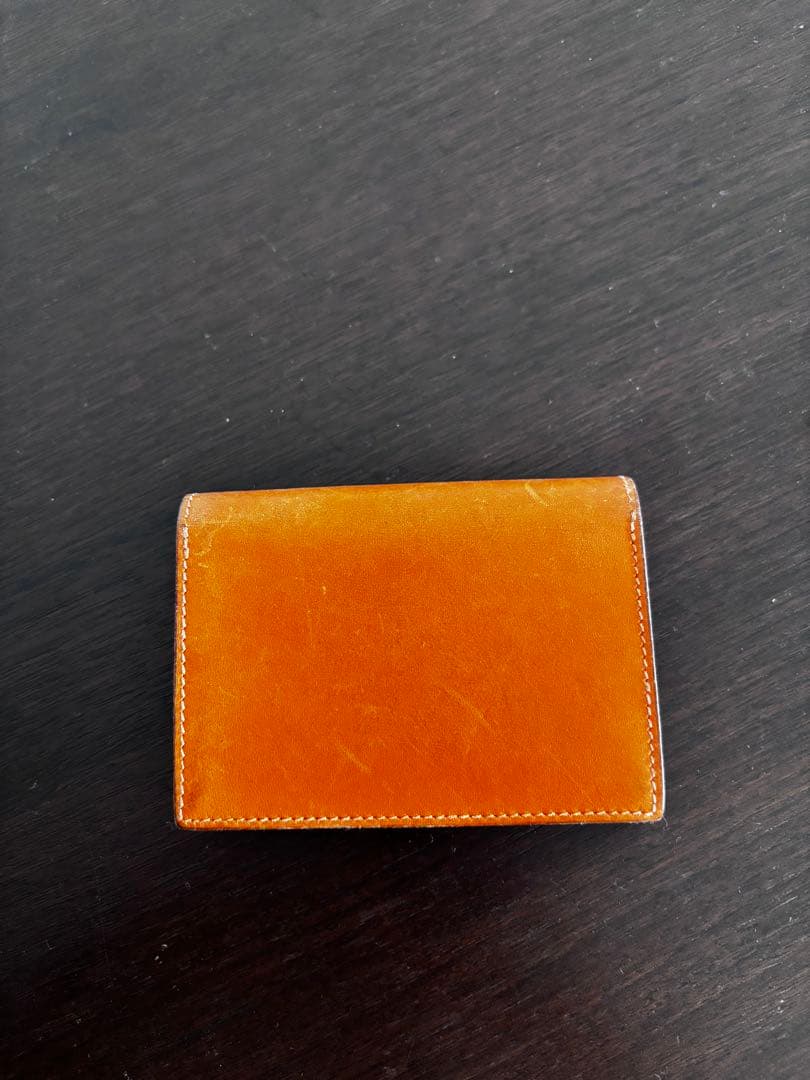 週末売り切り価格　明日迄銀座HERMES購入エルメスのカードケース　オレンジ