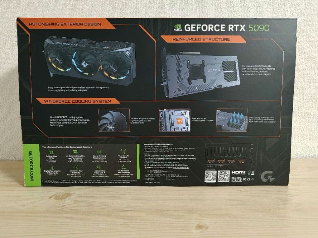 グラフィックボード・グラボ・ビデオカード GIGABYTE GeForce RTX 5090 32GB