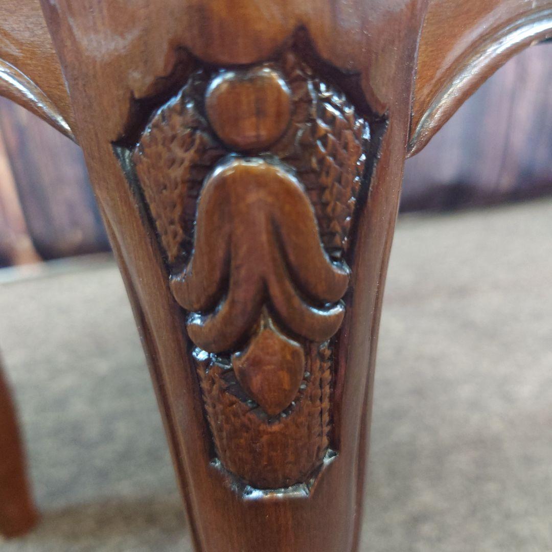 木製スツール 猫脚 ヴィンテージ イタリア製 ロココ調 イタリア製