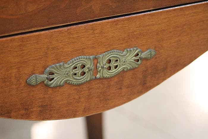 イタリア チェスト 7段 ネコ脚 象嵌 クラシック アンティーク 1944-7