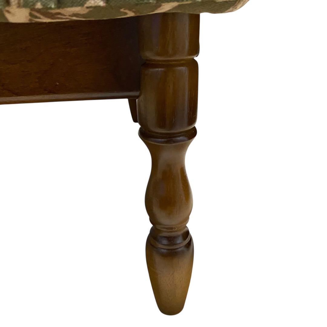 【美品】カリモクkarimoku コロニアル オットマン 花柄 レトロビンテージ